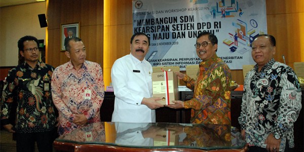 DPD RI  Jalin Kerjasama Dengan Arsip Nasional Republik Indoensia (ANRI) Untuk Dokumentasikan Hasil Kinerja DPD RI