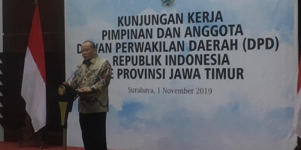 Kunker ke Jatim, La Nyalla Berharap Gubernur Hibahkan Tanah untuk Kantor DPD
