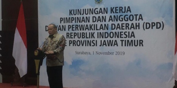 Kunker ke Jatim, La Nyalla Berharap Gubernur Hibahkan Tanah untuk Kantor DPD