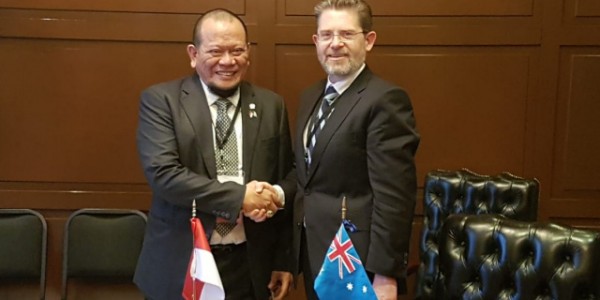 Kepada Ketua DPD Lanyala Mahmud Mattalitti, Tentang Papua, Australia Tegaskan NKRI Harga Mati