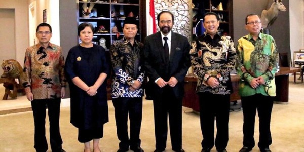 Pimpinan MPR Sambangi DPP Partai NasDem