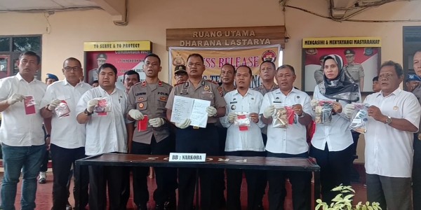 Dalam 1 Bulan ini,Polres Tebing Tinggi Ungkap 8 Tersangka Kasus Narkotika