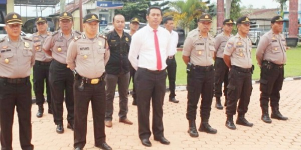 Amankan Pilkades Serentak Di 105 Desa, Polres Tobasa Siagakan Personel PAM  
