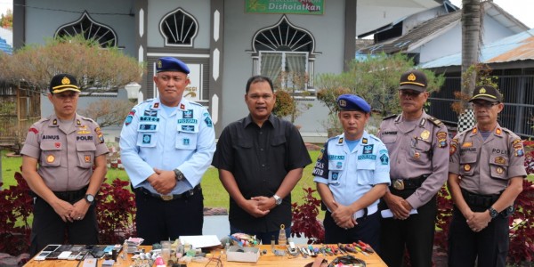 Kapolres Tebing Tinggi Hadiri Razia Penggledahan dan Pemeriksaan Di Lapas Kelas II B Tebing Tinggi