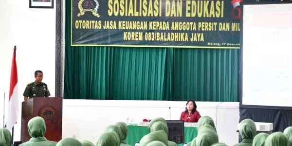 Gandeng OJK, Korem 083/Baladhika Jaya Berikan Edukasi Perlindungan Konsumen