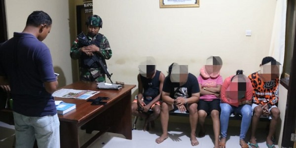 Kedapatan Bawa Ganja, Lima Pemuda Merauke Diamankan