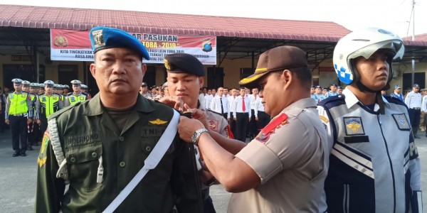 Polres Tebing Tinggi  Laksanakan Apel Gelar Pasukan Ops Lilin Toba  2019