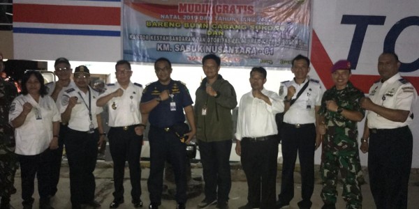 925 Orang Peserta Mudik Gratis kapal Laut Mulai Diberangkatkan Malam Ini Dari Sorong