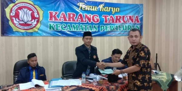 Sah, Hamdan Bule Terpilih Ketua Karang Taruna Pebayuran