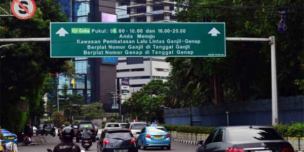 Ganjil Genap Tak Belaku Sore dan Malam Hari Ini