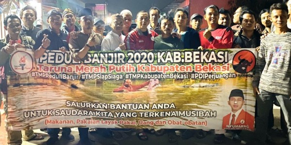 Taruna Merah Putih Salurkan Bantuan di 25 Titik Korban Banjir Bekasi