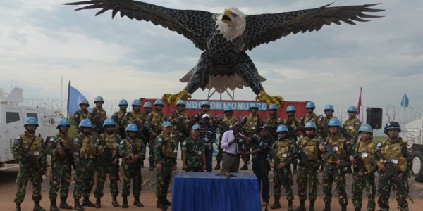 Berikan Rasa Aman Warga, Satgas TNI RDB Kembali Peroleh 2 Pucuk Senjata