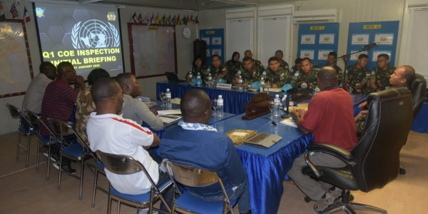 Satgas TNI RDB Terima Kunjungan COE Bukavu di Republik Demokratik Kongo
