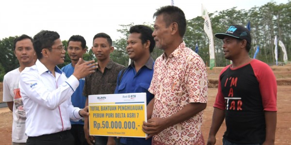 BTN Salurkan  Bantuan Penghijauan