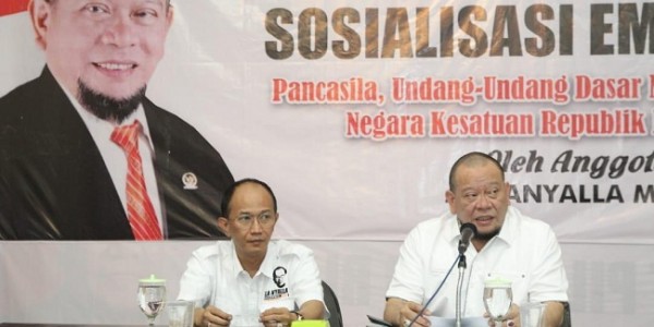 Sosialisasi Empat Pilar Ke Milenial, La Nyalla Gunakan Metode Kuis 