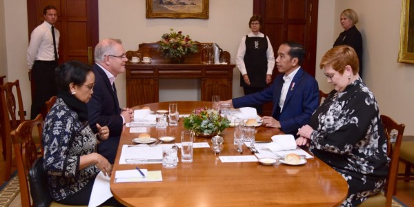 Saat Presiden Jokowi Dijamu Santap Malam oleh PM Morrison