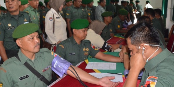 Ukur Kesehatan Prajurit, TNI Gelar Rikkes Berkala