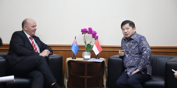 Bertemu Dubes Selandia Baru, Menteri Suharso Bahas Kelanjutan Kerjasama Geothermal