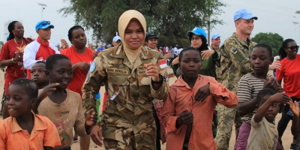 Pasukan Garuda Monusco Kenalkan Kebudayaan Indonesia di Kongo