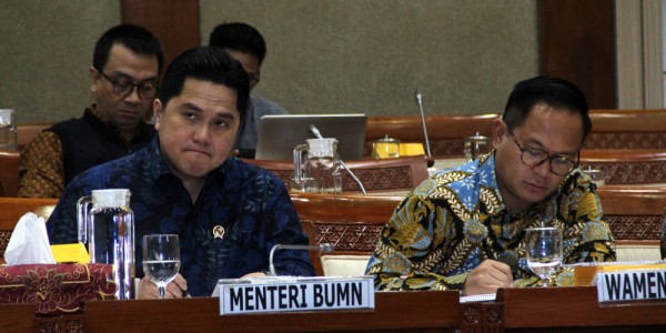 Menteri BUMN, Erick Thohir Raker Dengan Komisi VI DPR