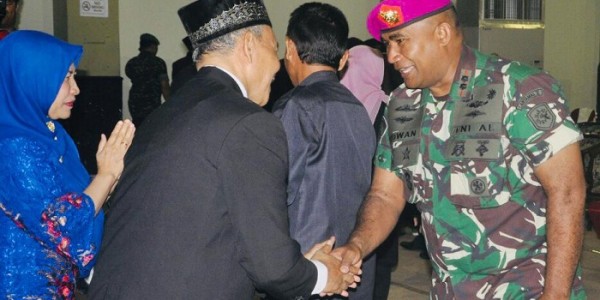 Danlanal Tegal Hadiri Pelantikan Rektor Universitas Panca Sakti