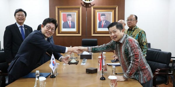 Bertemu Menteri Lingkungan Hidup Korsel, Menteri Suharso Paparkan Konsep LCDI