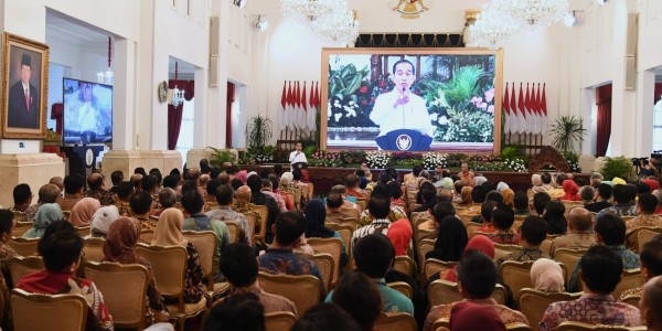Buka Rapat Kerja Kemendag, Presiden Minta Jajarannya Fokus Mitigasi Dampak Korona dan Pelemahan Ekonomi Global