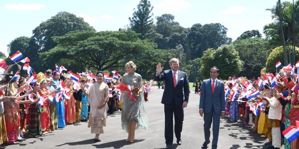 Presiden Jokowi Sambut Kunjungan Kenegaraan Raja dan Ratu Belanda di Istana Bogor