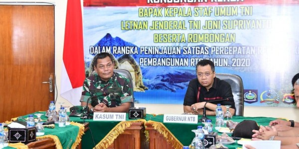 Kasum TNI Tinjau Rehab Rekonstruksi Hunian di NTB