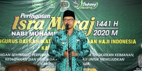 Wabup Subang Apresiasi IPHI Gelar Tabligh Akbar Dalam Rangka Perayaan Isro Mi'raj 