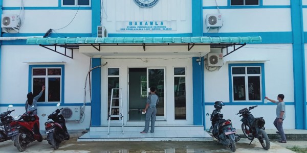 SPKKL Sambas Bakamla RI Turut Lakukan Upaya Pencegahan Merebaknya COVID-19