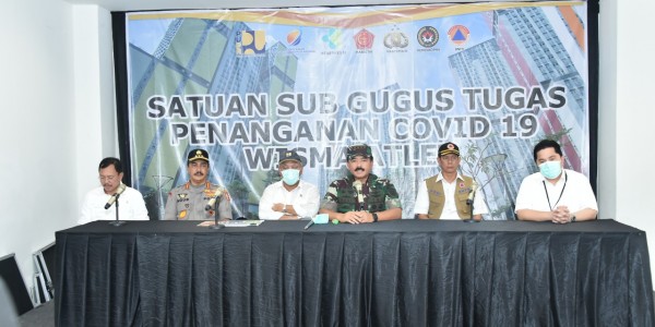 Panglima TNI Tinjau Kesiapan Wisma Atlet Menjadi Rumah Sakit Darurat Penanganan Covid-19