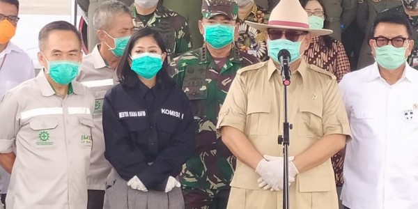 Menhan Ajak Bahu Membahu Atasi Penyebaran Covid-19