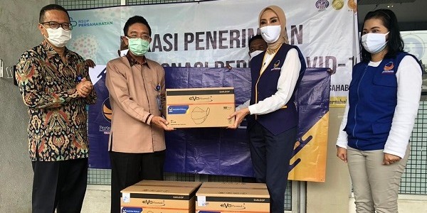 NasDem Pastikan Maraton Sebar Masker Dan Telur Kepada Rakyat 