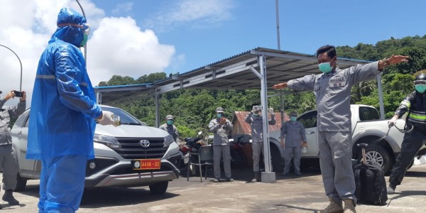 Simulasi Karantina ABK Kapal Bakamla RI Kamla Zona Maritim Tengah