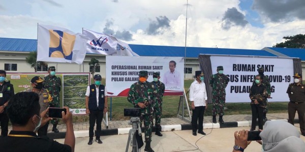 Pangkogabwilhan I Resmikan Operasional Rumah Sakit Covid-19 di Pulau Galang