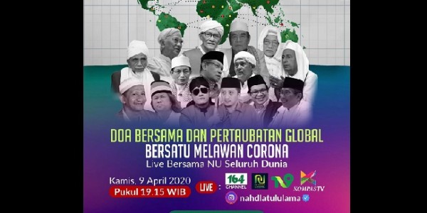Hadapi Pandemi Corona, PBNU Gelar Doa Bersama dan Pertaubatan Global Secara Virtual