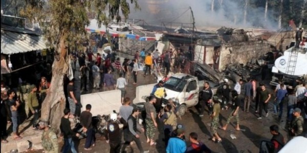 Bom Meledak di Kota Afrin Suriah Barat, 40 Orang Tewas