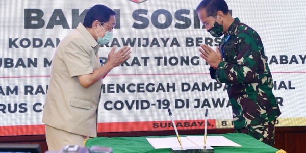 Kodam Bersinergi Atasi Kebutuhan Warga Terdampak Corona