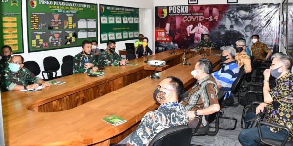 Jelang Penerapan PSBB, Korem Pantau Persiapan Pendistribusian Sembako