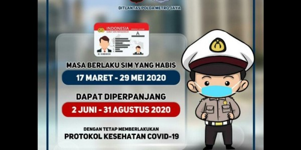 Dispensasi Masa Perpanjangan SIM Ditambah Hingga 31 Agustus