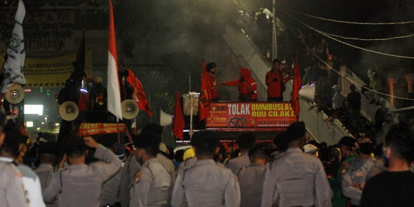 Demo Tolak RUU Omnibus Law Bubar