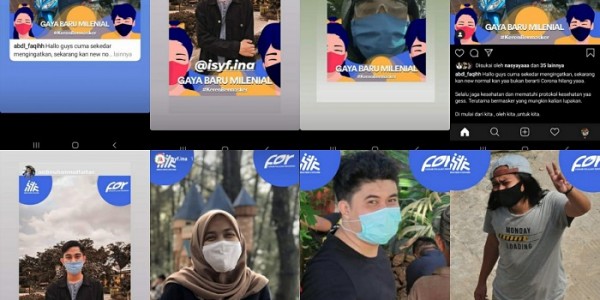 ISYF Kampanyekan Gerakan Milenial Bermasker Cegah Covid-19