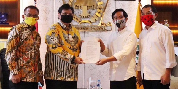 Airlangga Berikan Surat Rekomendasi ke Gibran