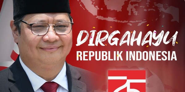 HUT RI, Airlangga : Mari Rayakan Dengan Rasa Syukur