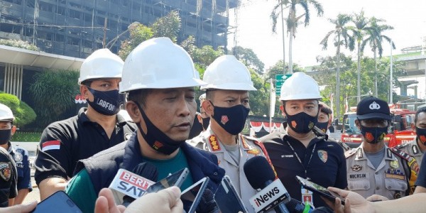 Polisi: Olah TKP Kejagung Tunggu Bangunan Tak Lagi Berasap