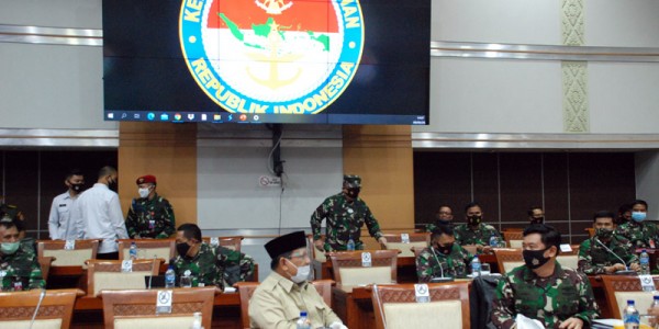 Menhan Dan Panlima TNI Bahas Anggaran 2021