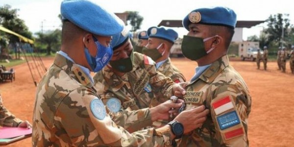 Selamat, Satgas Kizi TNI Konga XXXVII-F/MINUSCA CAR Raih Penghargaan Tertinggi dari PBB