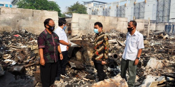 Pedagang Pasar Cempaka Putih Korban Kebakaran Berharap Dapat Bantuan Modal 