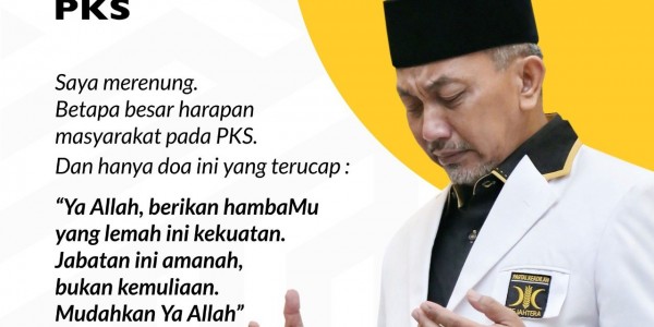 Terpilih Jadi Presiden PKS, Begini Doa Ahmad Syaikhu